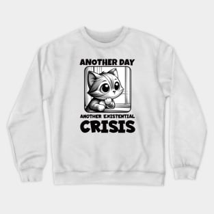 Cat Gazing Out the Window Crewneck Sweatshirt